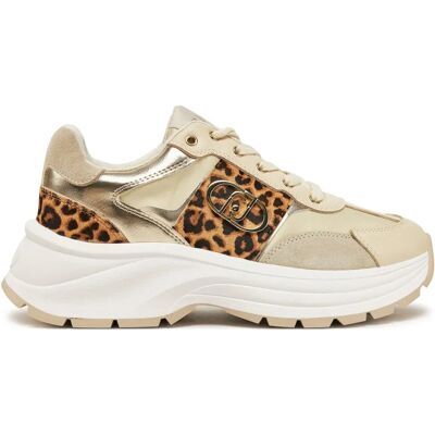 Liu Jo Zapatillas de Cuero con Estampado de Leopardo - Talla 6 - Zapatillas Liu Jo Zapatillas de Cuero con Estampado de Leopardo - Talla 6 - Zapatillas