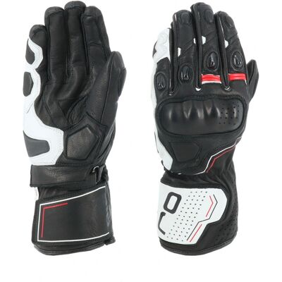 Guanti OJ Sleek Bianco/Nero/Rosso - Attrezzatura Moto Guanti OJ Sleek Bianco/Nero/Rosso - Attrezzatura Moto