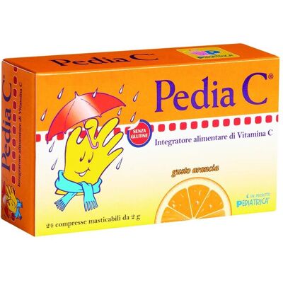 Pediatrica Pedia C Arancia - Integratore alimentare - 24 compresse Pediatrica Pedia C Arancia - Integratore alimentare - 24 compresse