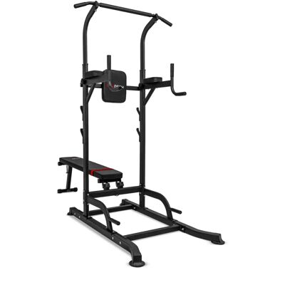 Boudech Torre de Fitness Ajustable - Para Dominadas, Dips y Abdominales Boudech Torre de Fitness Ajustable - Para Dominadas, Dips y Abdominales