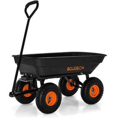 Carro de Jardín Boudech - Contenedor Plegable de Plástico - Transporte de Jardín y Materiales Carro de Jardín Boudech - Contenedor Plegable de Plástico - Transporte de Jardín y Materiales