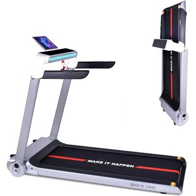 Boudech Space 1800 - Cinta de correr eléctrica plegable con pantalla táctil - Accesorio de fitness Boudech Space 1800 - Cinta de correr eléctrica plegable con pantalla táctil - Accesorio de fitness