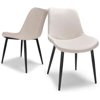 Frankystar Berlín - Juego de 2 sillas en ecopiel - Comedor/Oficina/Estudio Frankystar Berlín - Juego de 2 sillas en ecopiel - Comedor/Oficina/Estudio