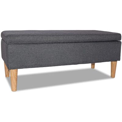 Banco otomano Istanbul Frankystar - Gris - Mueble moderno y funcional Banco otomano Istanbul Frankystar - Gris - Mueble moderno y funcional