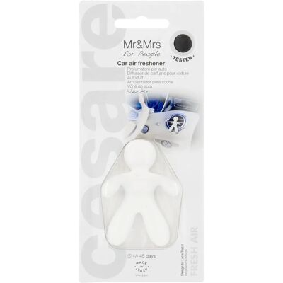 Bílý osvěžovač vzduchu Mr & Mrs Fragrance Cesare - Osuška na auto Bílý osvěžovač vzduchu Mr & Mrs Fragrance Cesare - Osuška na auto