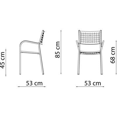 Vermobil Alice Set 2 Poltrone - Ferro - Antracite - Poltrona Vermobil Alice Set 2 Poltrone - Ferro - Antracite - Poltrona