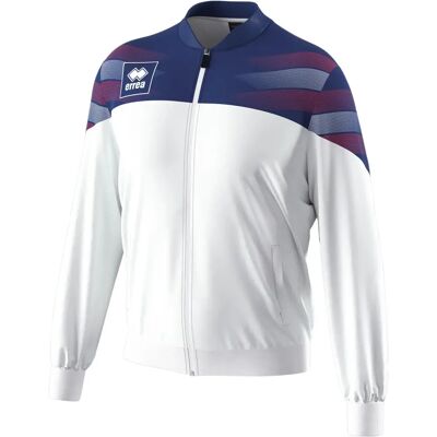 Μπουφάν Unisex ERREA 2XL Λευκό με Χρωματική Ρίγα Μπουφάν Unisex ERREA 2XL Λευκό με Χρωματική Ρίγα