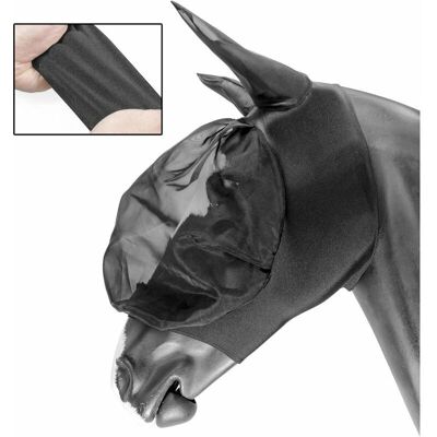 Masque antiparasitaire en lycra élastique Umbria equitazione - avec couvre-oreilles - Full - Publicité Masque antiparasitaire en lycra élastique Umbria equitazione - avec couvre-oreilles - Full - Publicité