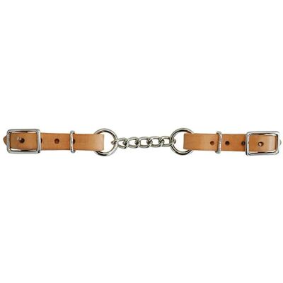 LAKOTA - MO00194 - Cuoio - Catenella in metallo doppia - Sottobarbozzale in cuoio LAKOTA - MO00194 - Cuoio - Catenella in metallo doppia - Sottobarbozzale in cuoio