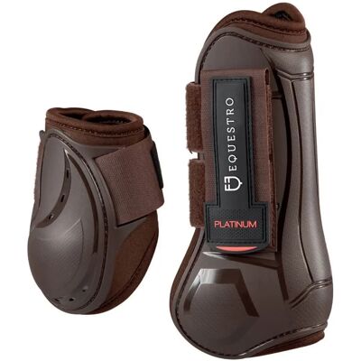 Equestro Springamaschen - Pferdegamaschen mit TPU-Schale, atmungsaktiv, Schwarz Equestro Springamaschen - Pferdegamaschen mit TPU-Schale, atmungsaktiv, Schwarz
