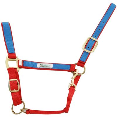 Umbria Equitazione CA00021 - Halter en nylon rouge - Équipement équestre - Publicité Umbria Equitazione CA00021 - Halter en nylon rouge - Équipement équestre - Publicité