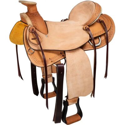 Denver - Wade Waffle - Rückleder - 17" - Westernsattel Denver - Wade Waffle - Rückleder - 17" - Westernsattel