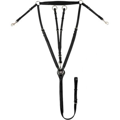 Supreme - Pettorale imbottito con martingala removibile - Cob - Nero - Brustgeschirr Supreme - Pettorale imbottito con martingala removibile - Cob - Nero - Brustgeschirr