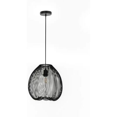 Iperbriko Lámpara colgante moderna en metal negro Iperbriko Lámpara colgante moderna en metal negro