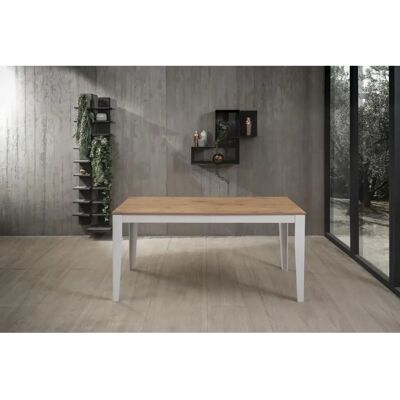 Webmarketpoint - Mesa extensible roble-blanco - 80cm x 130/290cm Webmarketpoint - Mesa extensible roble-blanco - 80cm x 130/290cm