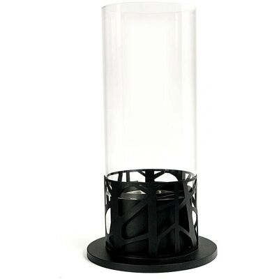 Webmarketpoint - Chimenea de bioetanol - Negro - 20,3 x 20,3 x 50 cm Webmarketpoint - Chimenea de bioetanol - Negro - 20,3 x 20,3 x 50 cm