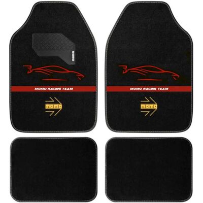MOMO MOMLCM4A7BR - Auto vloer mat - Zwart - Achterzijde MOMO MOMLCM4A7BR - Auto vloer mat - Zwart - Achterzijde