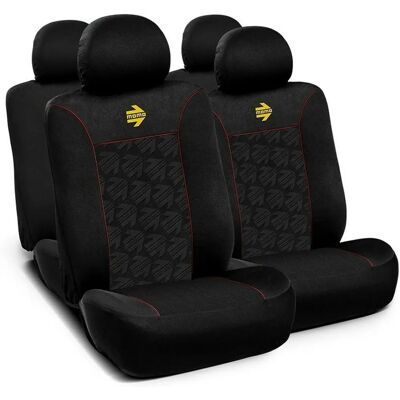 MOMO MOMLSC050BR Preto Vermelho 11 Peças - Capas de Assento de Carro MOMO MOMLSC050BR Preto Vermelho 11 Peças - Capas de Assento de Carro