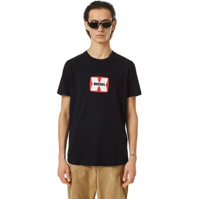 Diesel T-DIEGOR-K47 Logo Bedrucktes T-Shirt - Schwarz - Small Diesel T-DIEGOR-K47 Logo Bedrucktes T-Shirt - Schwarz - Small
