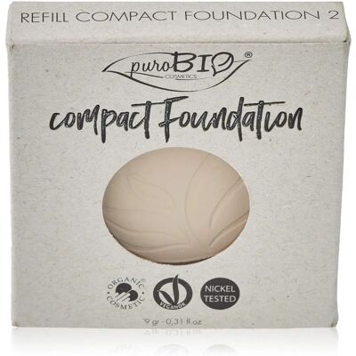 puroBIO Cosmetics Model 02 Compact Foundation - Light, Matte SPF 10 puroBIO Cosmetics Model 02 Compact Foundation - Light, Matte SPF 10
