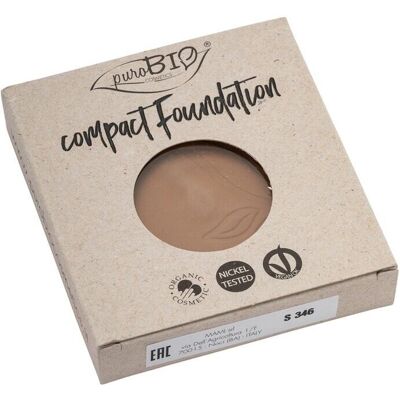 Purobio - Fond de Teint Compact Col. 05 Sombre - Recharge - Foundation - Publicité Purobio - Fond de Teint Compact Col. 05 Sombre - Recharge - Foundation - Publicité