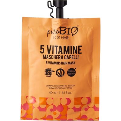 puroBIO Cosmetics 5 Vitamins Nourishing Hair Mask - Hair Mask puroBIO Cosmetics 5 Vitamins Nourishing Hair Mask - Hair Mask
