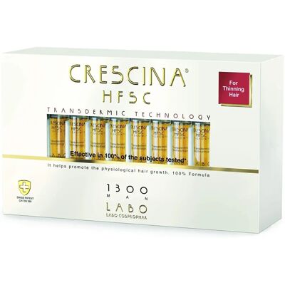 Crescina Homme Transdermic 1300 - Traitement croissance capillaire - Publicité Crescina Homme Transdermic 1300 - Traitement croissance capillaire - Publicité