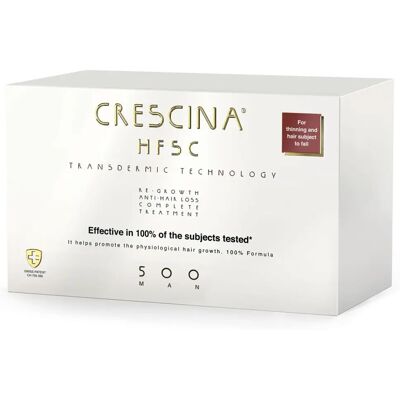 CRESCINA HFSC Transdermic Technology 500 Ampoule Keskimääräiseen ohentumiseen ja hiustenlähtöön - Hiusten Kasvuhampullit CRESCINA HFSC Transdermic Technology 500 Ampoule Keskimääräiseen ohentumiseen ja hiustenlähtöön - Hiusten Kasvuhampullit