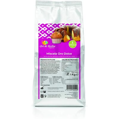 Miscela Oro Dolce Siciliana - Mix per Torte Senza Glutine con Ingredienti Naturali Miscela Oro Dolce Siciliana - Mix per Torte Senza Glutine con Ingredienti Naturali