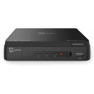 TELE System TS6809 HDMI Full HD Svart DVB-T2-mottagare TELE System TS6809 HDMI Full HD Svart DVB-T2-mottagare