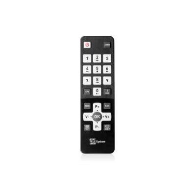 TELE System 58035007 Fernbedienung - 23 Tasten - Schwarz/Weiß TELE System 58035007 Fernbedienung - 23 Tasten - Schwarz/Weiß