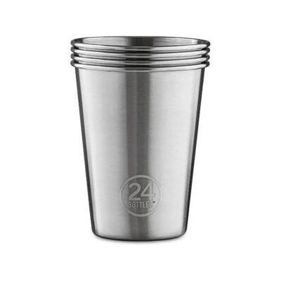 24Bottles Acciaio Inox 4 Pezzi - Bicchieri Universali 24Bottles Acciaio Inox 4 Pezzi - Bicchieri Universali
