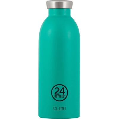 Bouteille 24BOTTLES Clima en acier inoxydable bleu - Publicité Bouteille 24BOTTLES Clima en acier inoxydable bleu - Publicité