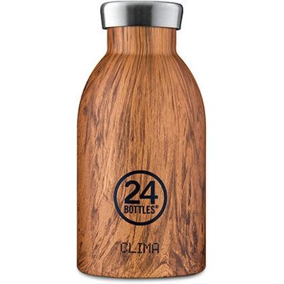 24Bottles Clima Sequoia Legno - Bottiglia in Acciaio Inossidabile - 330ml - Unisex - Caldo & Freddo 24Bottles Clima Sequoia Legno - Bottiglia in Acciaio Inossidabile - 330ml - Unisex - Caldo & Freddo