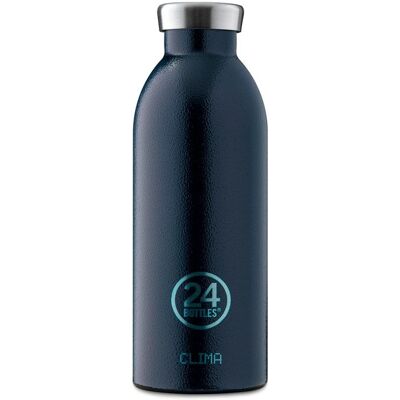 Bottiglia d'acqua Deep Blue 500ml di 24Bottles - Isolata, A prova di perdite, Acciaio inox Bottiglia d'acqua Deep Blue 500ml di 24Bottles - Isolata, A prova di perdite, Acciaio inox