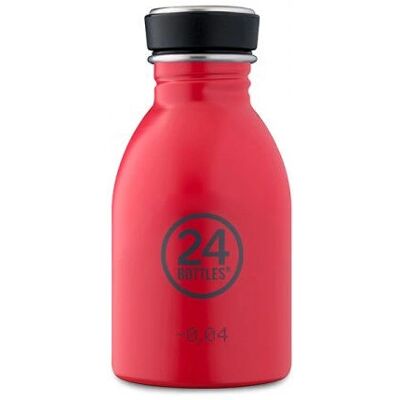 24Bottles Urban 250 Rouge - Bouteille d'eau - Publicité 24Bottles Urban 250 Rouge - Bouteille d'eau - Publicité