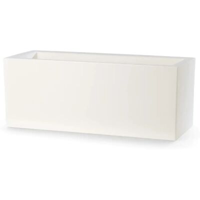 Teraplast Vaso Rettangolare Bianco - 60cm - Design Moderno Teraplast Vaso Rettangolare Bianco - 60cm - Design Moderno