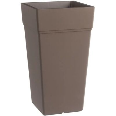 Teraplast Quadratische Pflanzschale Stalk Element 80cm Braun Teraplast Quadratische Pflanzschale Stalk Element 80cm Braun