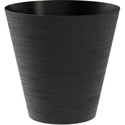 Vaso Hoop 20 cm in plastica riciclata con sistema di auto-irrigazione - Nero Vaso Hoop 20 cm in plastica riciclata con sistema di auto-irrigazione - Nero
