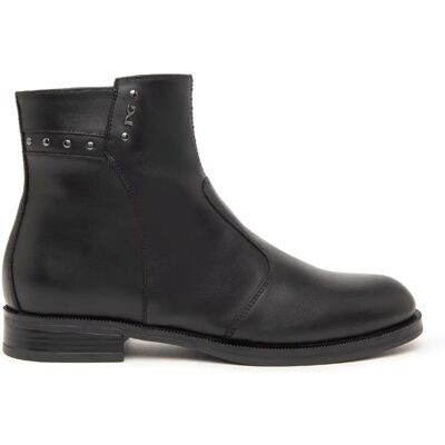 Nerogiardini Scarpe con Tacco a Blocco in Pelle Nera Nerogiardini Scarpe con Tacco a Blocco in Pelle Nera