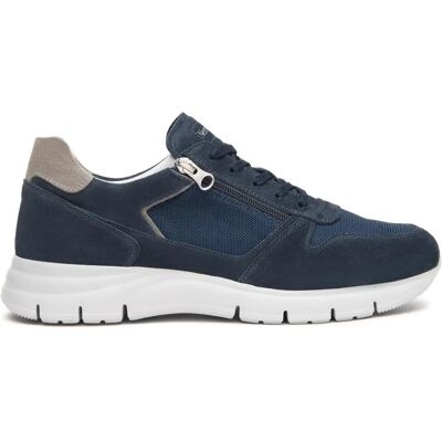 Nero Giardini Sneakers - Pelle & Tessuto, Zip, Made in Italy - Sneakers Nero Giardini Sneakers - Pelle & Tessuto, Zip, Made in Italy - Sneakers