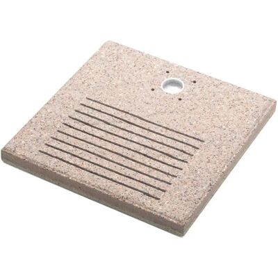 Belfer - Base quadrata in cemento per fontana 40x40x4 cm - Ghiera piccola - Italia Belfer - Base quadrata in cemento per fontana 40x40x4 cm - Ghiera piccola - Italia