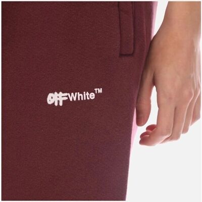 Off-White Women's Spray Helvetica Cuffed Sweatpants - Red - Size: 8 - Sweatpants Off-White Women's Spray Helvetica Cuffed Sweatpants - Red - Size: 8 - Sweatpants