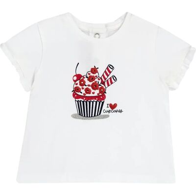 Chicco Modell - Rynkad bomullst-shirt Chicco Modell - Rynkad bomullst-shirt