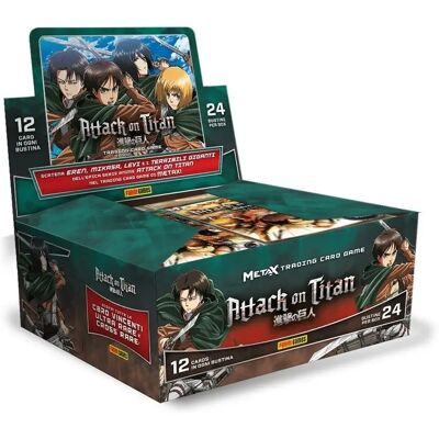 Panini Attack on Titan TCG Scatola - 24 Bustine - 12 Carte - Carte da Collezione - PNN0488 Panini Attack on Titan TCG Scatola - 24 Bustine - 12 Carte - Carte da Collezione - PNN0488