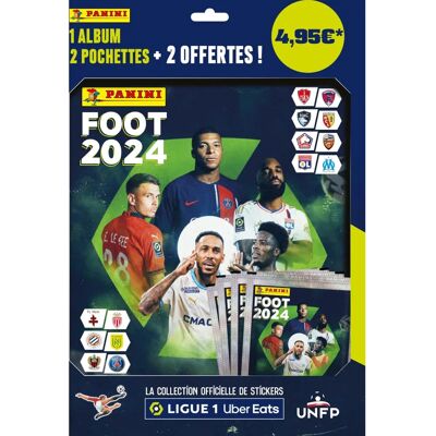Album et stickers Panini Football 2024 Ligue 1 Uber Eats - 4 pochettes Album et stickers Panini Football 2024 Ligue 1 Uber Eats - 4 pochettes
