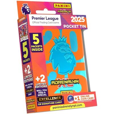 Panini Premier League 2024/2025 Adrenalyn XL Tin - Trading Card Game Panini Premier League 2024/2025 Adrenalyn XL Tin - Trading Card Game