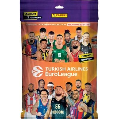 Panini Euroleague 2025: Aloituspaketti Album ja 15 Tarroja Panini Euroleague 2025: Aloituspaketti Album ja 15 Tarroja