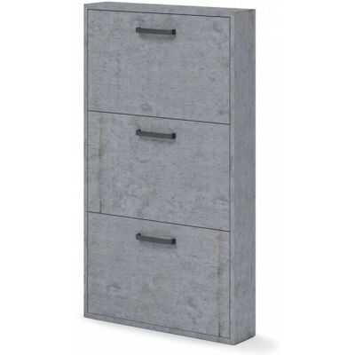 IPERBRIKO - Scarpiera Slim Grigio Cemento - 3 Ribalte IPERBRIKO - Scarpiera Slim Grigio Cemento - 3 Ribalte