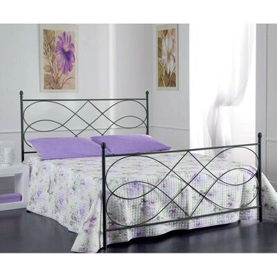 IPERBRIKO - Letto doppio in ferro battuto con pediera - Stile classico - Letto IPERBRIKO - Letto doppio in ferro battuto con pediera - Stile classico - Letto